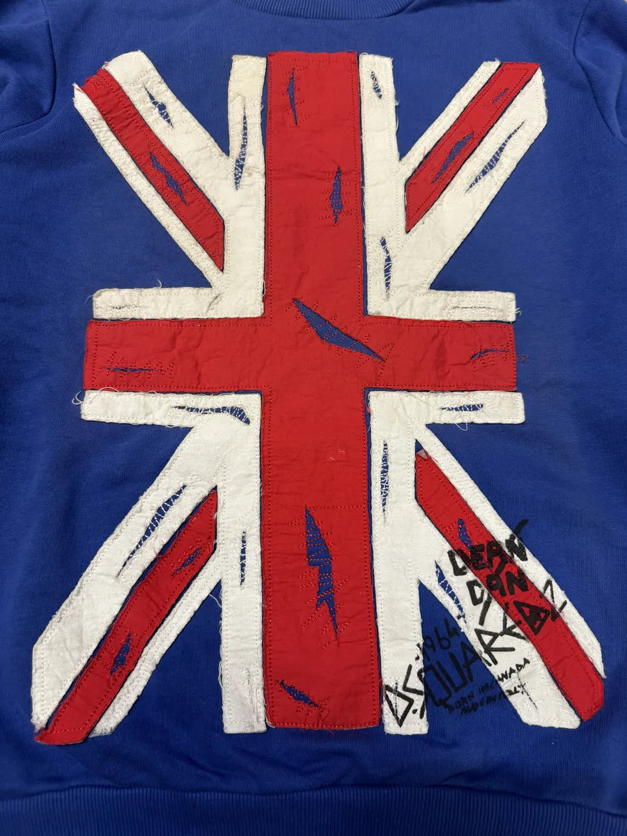 AW2015 Dsquared2 UK Flag Blue Sweater BqpflNa 4