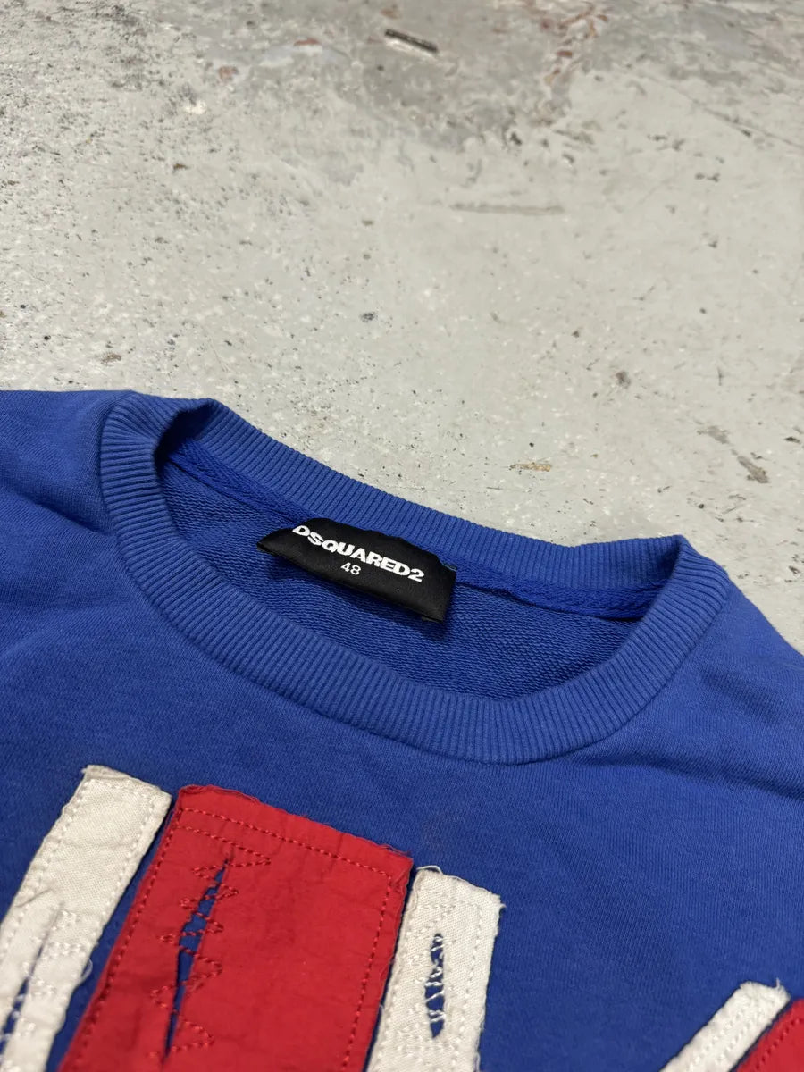 AW2015 Dsquared2 UK Flag Blue Sweater BqpflNa 6