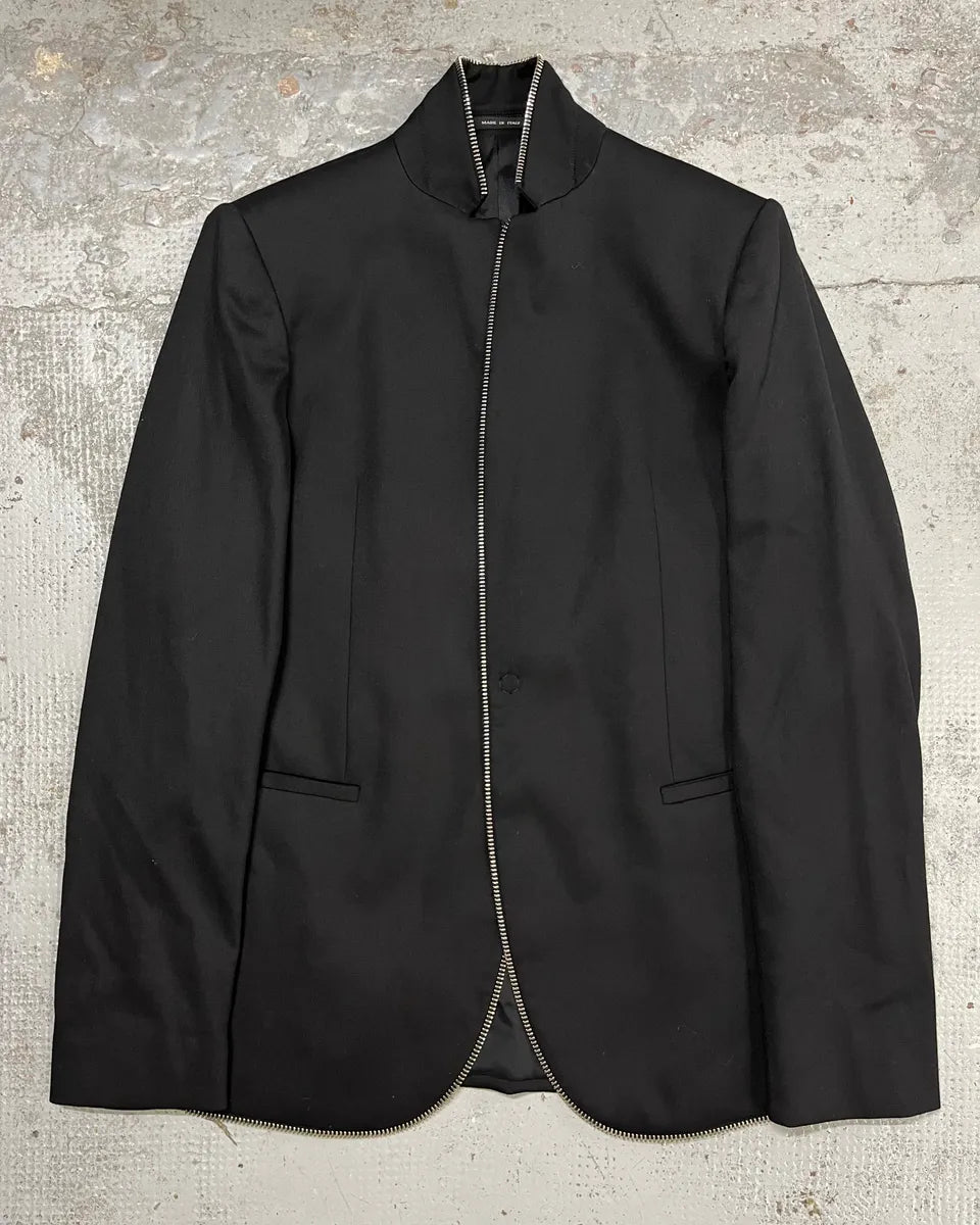 AW2015 Emporio Armani Black Full Zip Blazer Jacket xLfxjto 0
