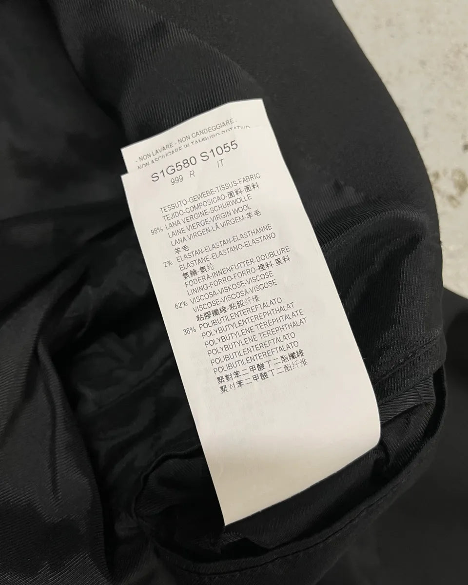AW2015 Emporio Armani Black Full Zip Blazer Jacket xLfxjto 12