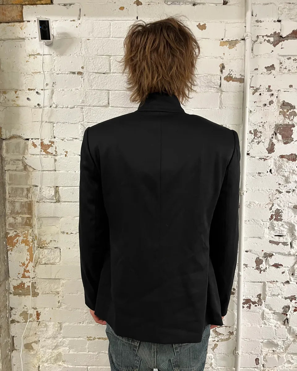 AW2015 Emporio Armani Black Full Zip Blazer Jacket xLfxjto 3