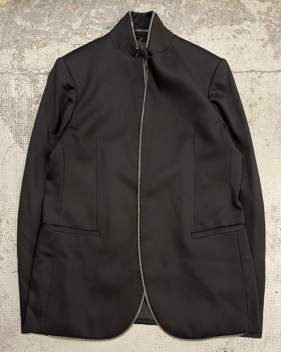 AW2015 Emporio Armani Black Full Zip Blazer Jacket xLfxjto 4