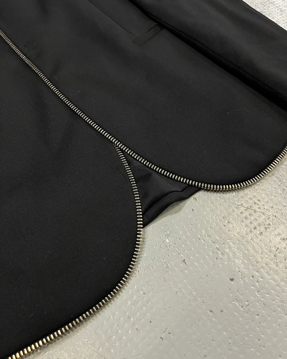 AW2015 Emporio Armani Black Full Zip Blazer Jacket xLfxjto 6