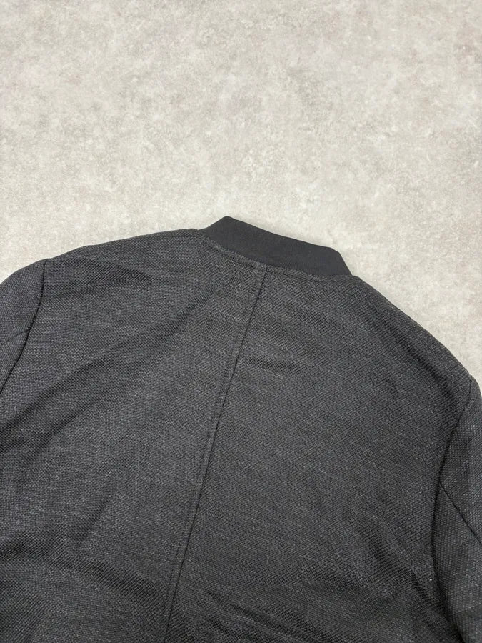 AW2015 Emporio Armani Black Wool Aura Bomber Jacket rbWtIMZ 7