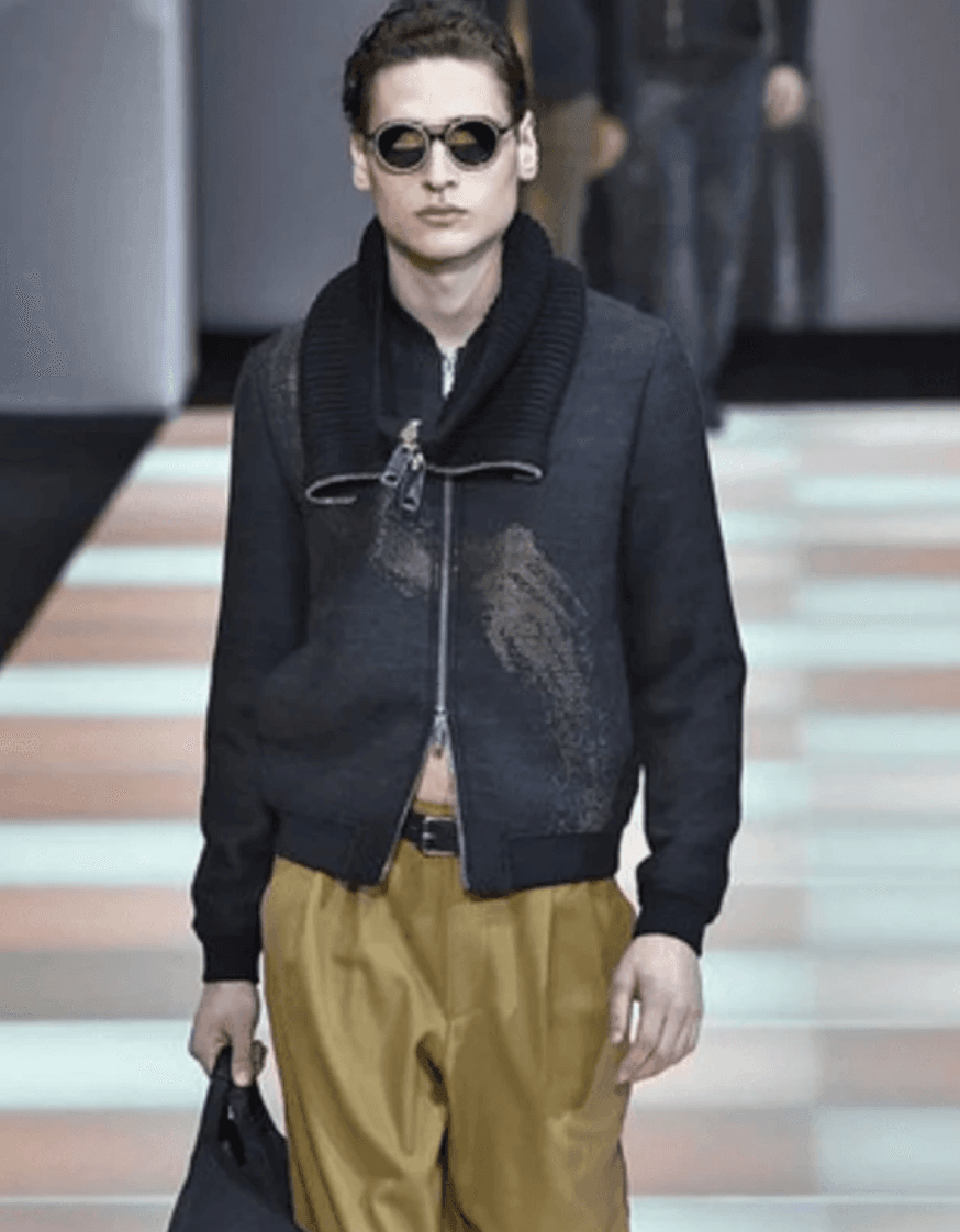 AW2015 Emporio Armani Black Wool Aura Jacket wlIEFnL 3