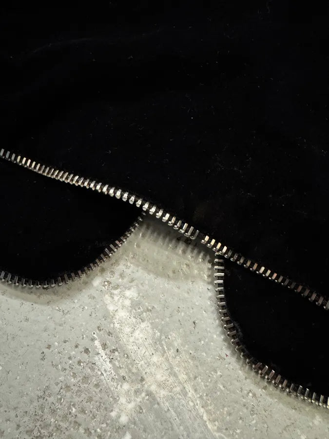 AW2015 Emporio Armani Class Black Velvet Zip Jacket knTcddg 7