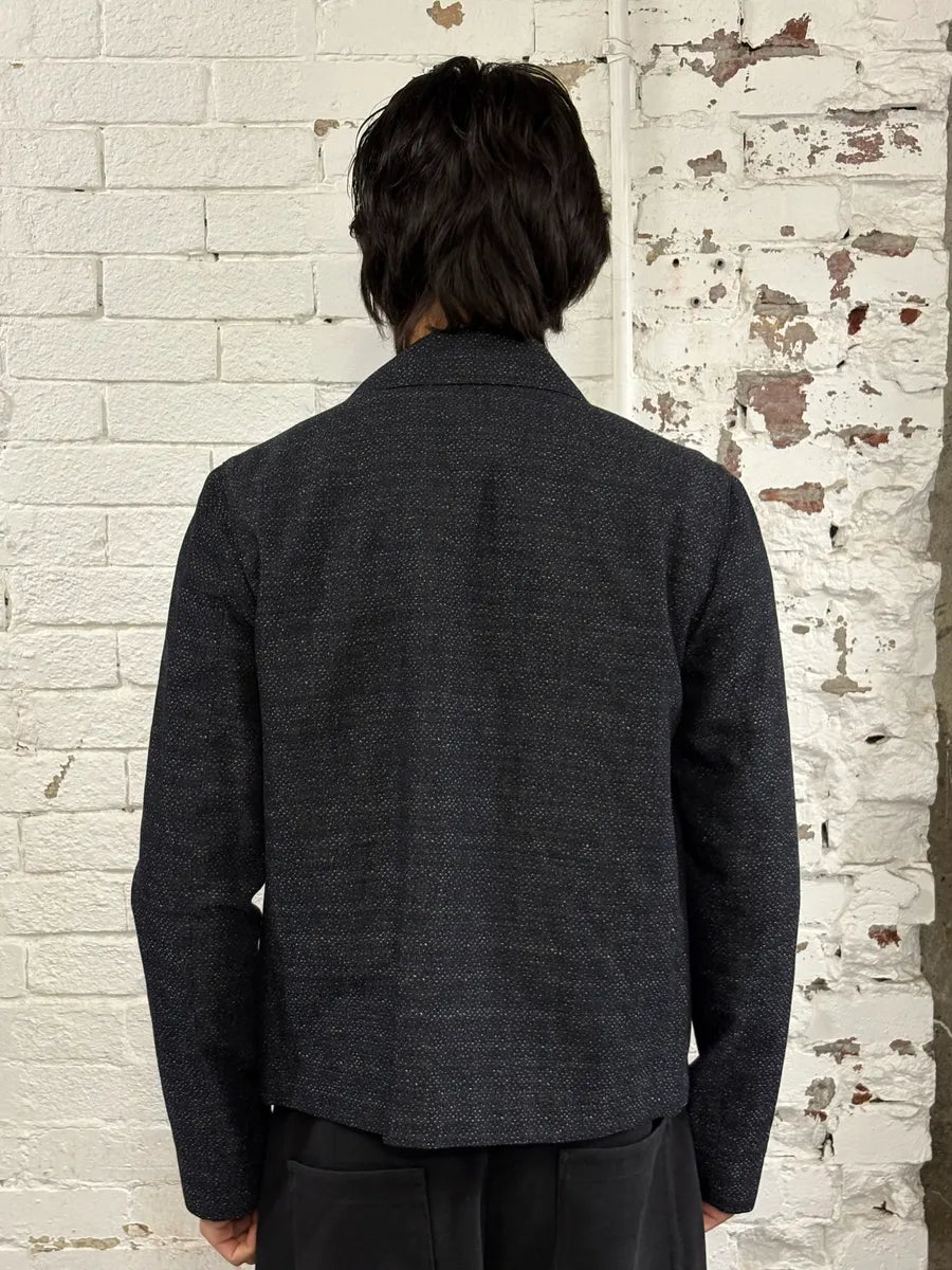 AW2015 Emporio Armani Wool Navy Jacket eLEYGyG 2