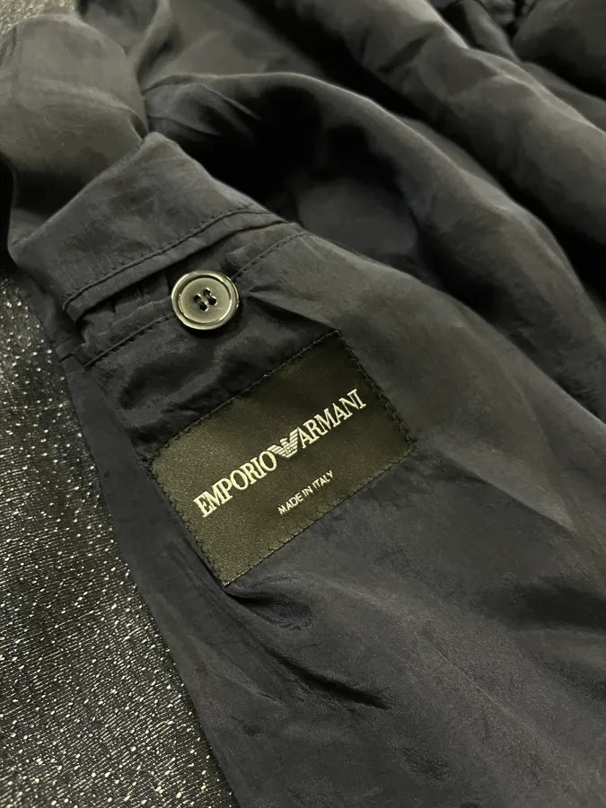 AW2015 Emporio Armani Wool Navy Jacket eLEYGyG 8