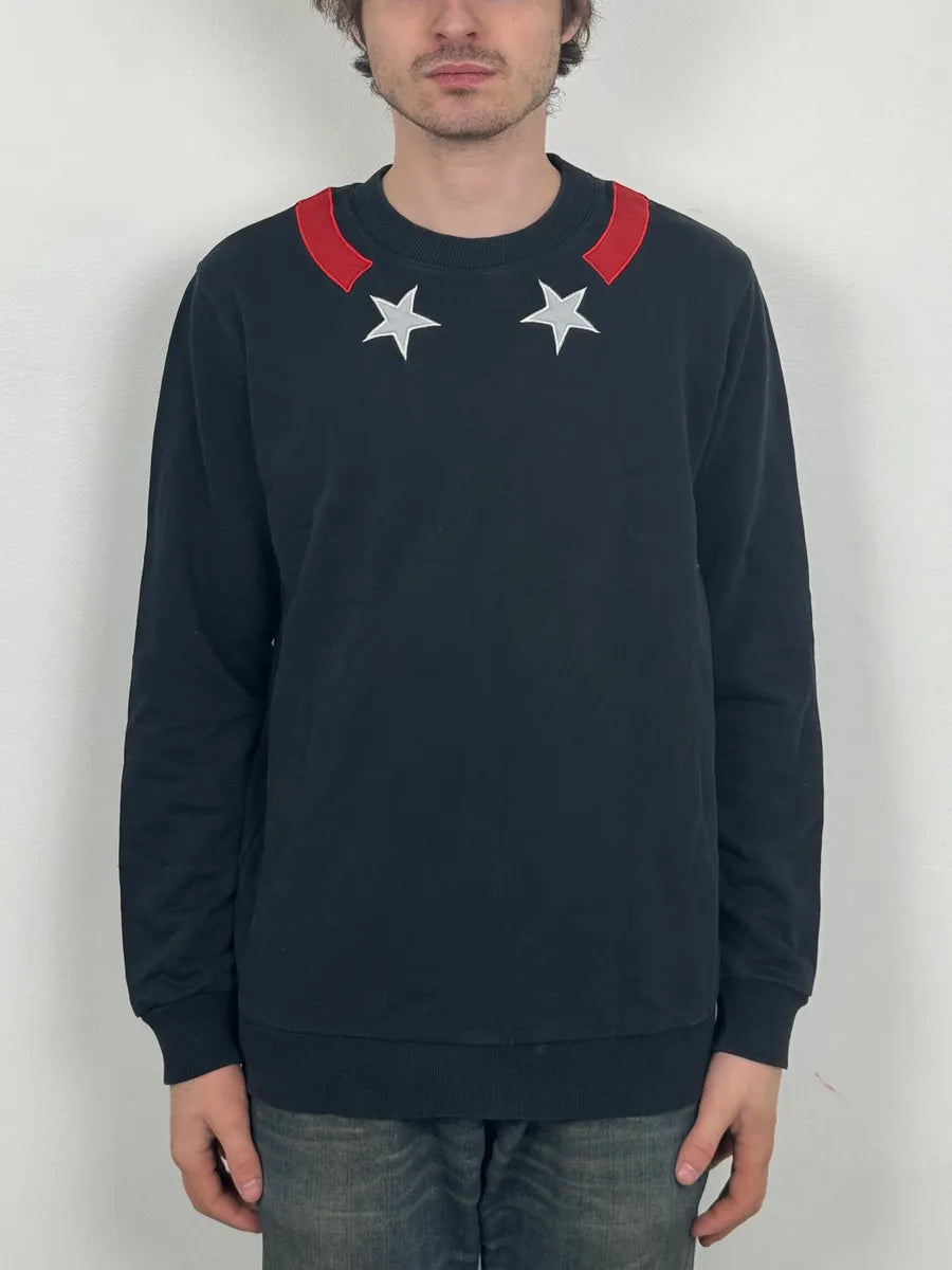 AW2015 Givenchy Black Stars Crewneck Sweater by Riccardo Tisci lrDutvO 1