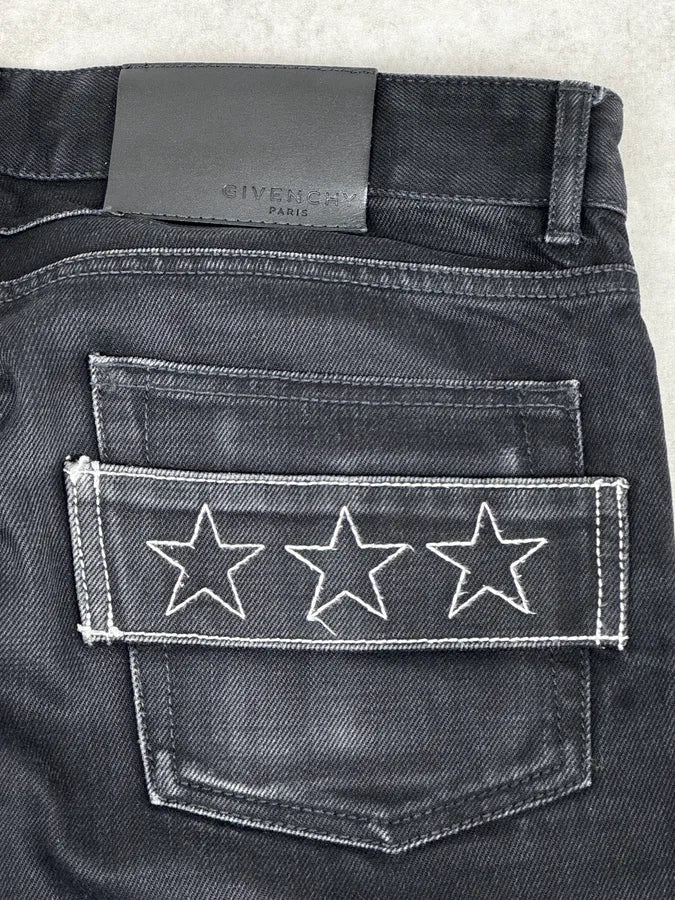 AW2015 Givenchy Black Stars Slim Denim Jeans by Riccardo Tisci ycghpUq 7