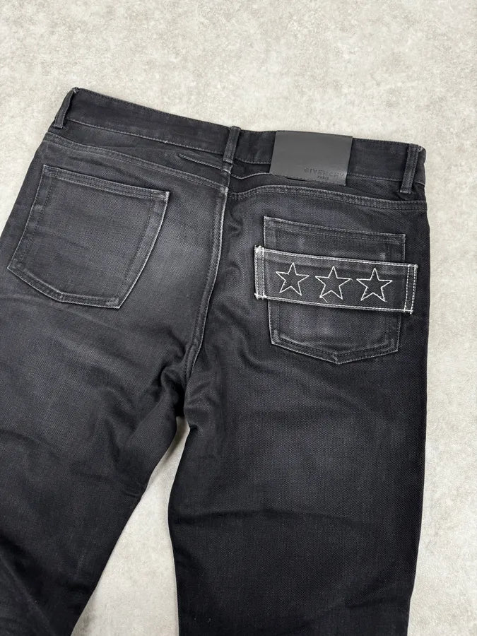AW2015 Givenchy Black Stars Slim Denim Jeans by Riccardo Tisci ycghpUq 6