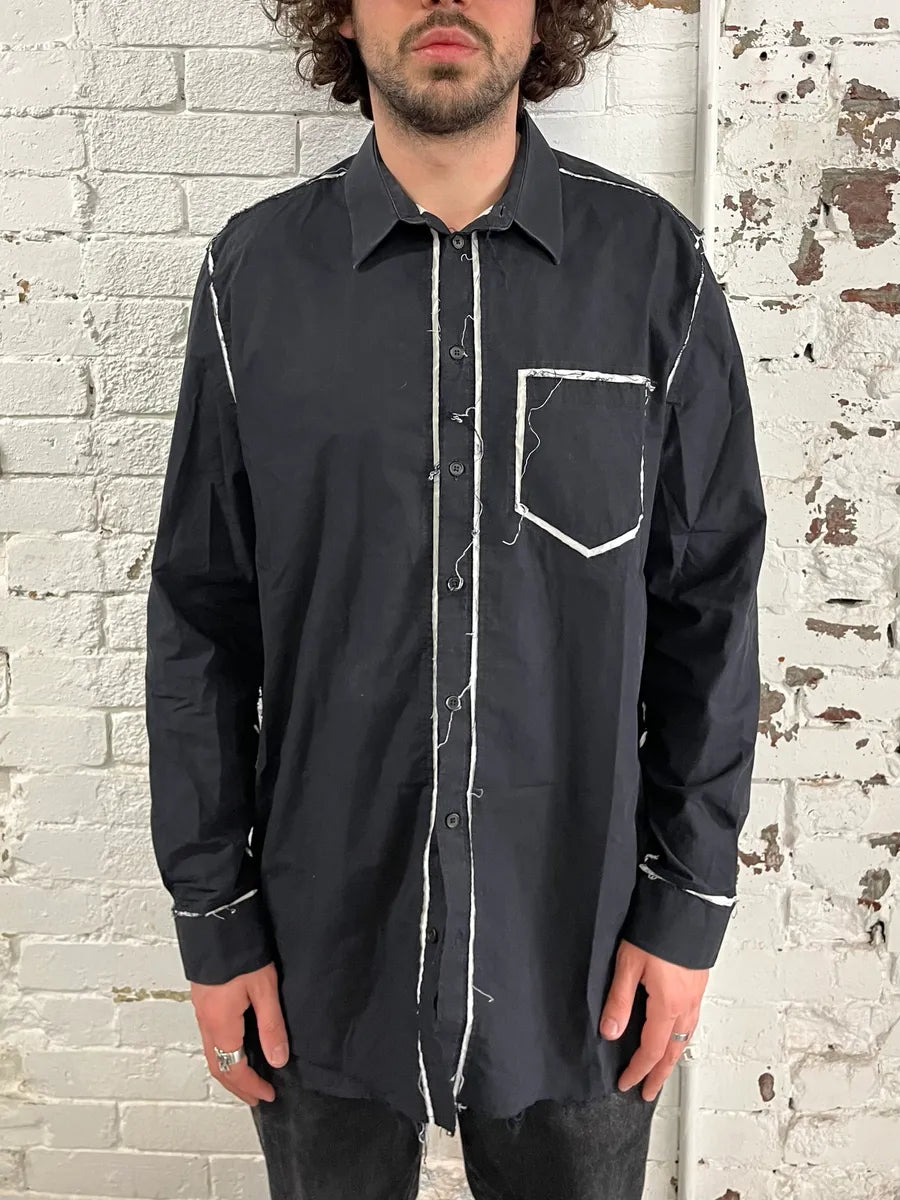 AW2015 Givenchy Overprinted Black Shirt by Riccardo Tisci PqqydKO 0