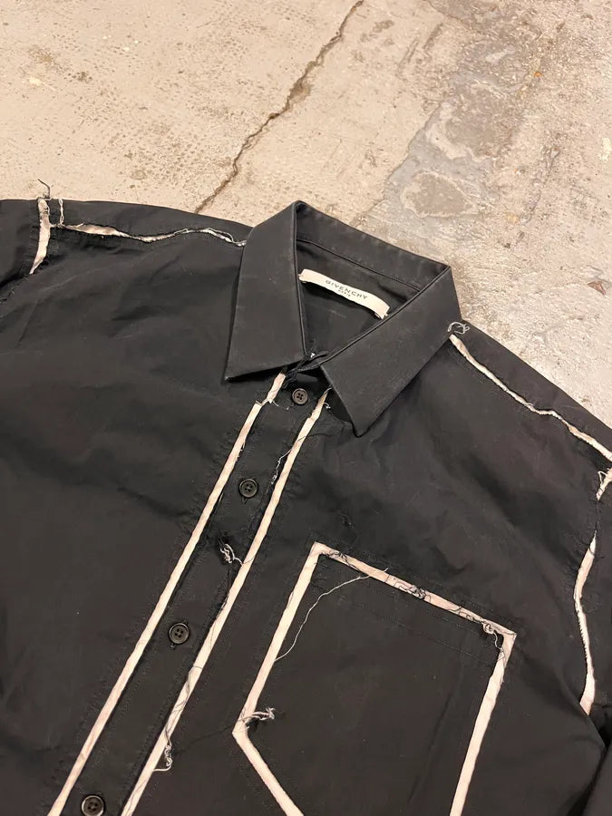 AW2015 Givenchy Overprinted Black Shirt by Riccardo Tisci PqqydKO 4