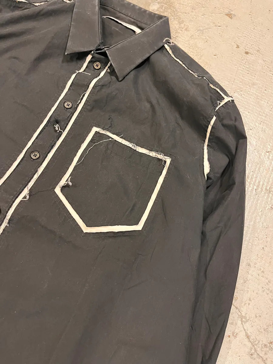 AW2015 Givenchy Overprinted Black Shirt by Riccardo Tisci PqqydKO 5