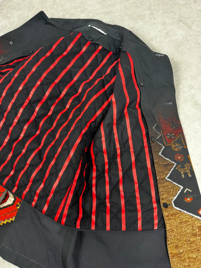 AW2015 Givenchy Sample Black & Orange Persian Long Jacket by Riccardo Tisci oVfATSL 10