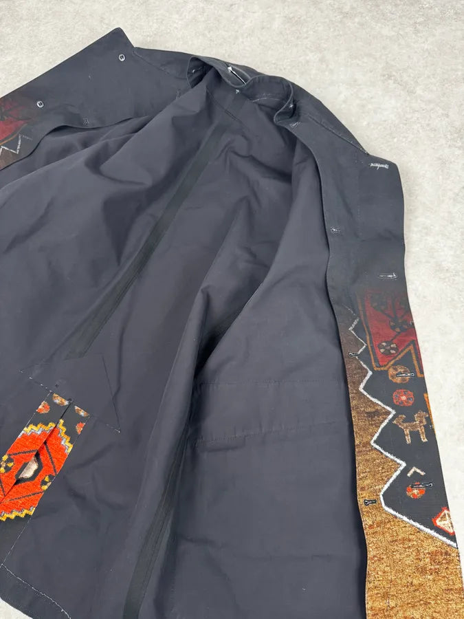 AW2015 Givenchy Sample Black & Orange Persian Long Jacket by Riccardo Tisci oVfATSL 11