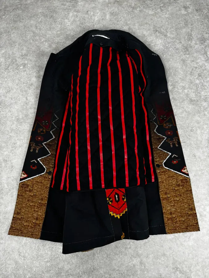 AW2015 Givenchy Sample Black & Orange Persian Long Jacket by Riccardo Tisci oVfATSL 8
