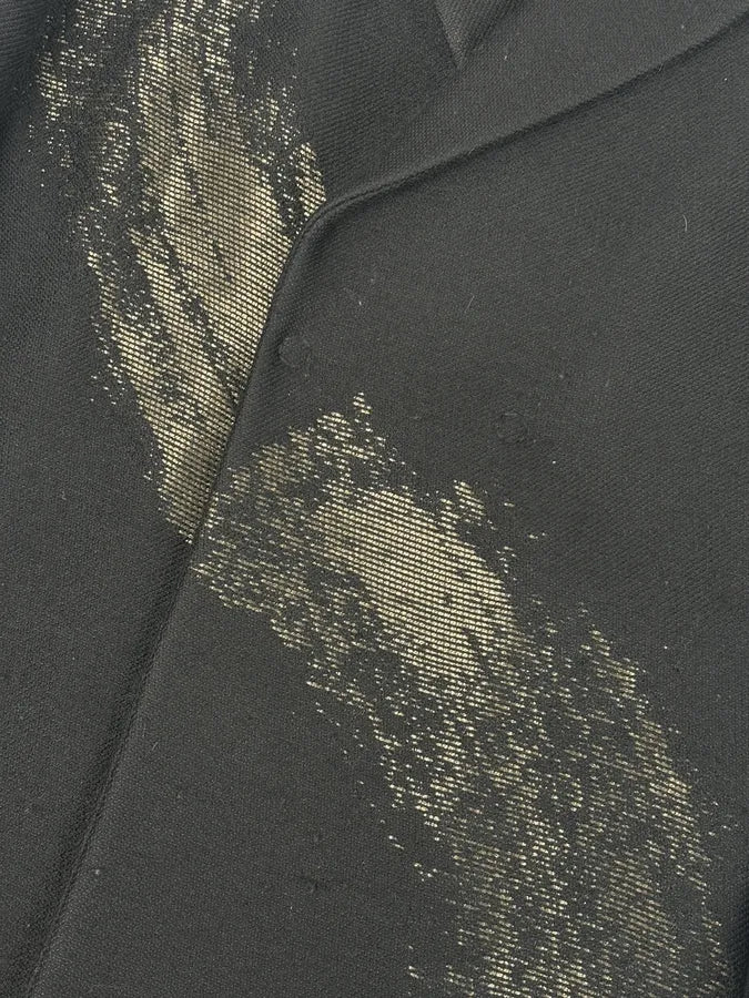 AW2015 Emporio Armani Black Wool Aura Long Trench Jacket CryRclG 8