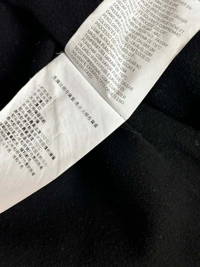 AW2015 Emporio Armani Black Wool Aura Long Trench Jacket CryRclG 11