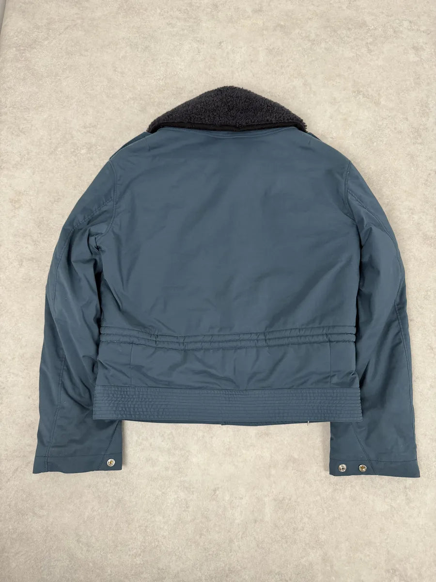 AW2015 Maison Margiela Navy Bomber Jacket with Shearling Collar MwBFeXz 1