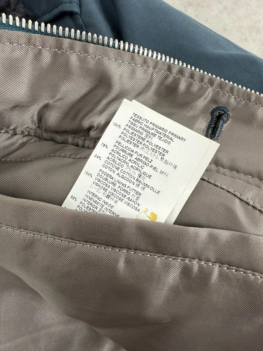 AW2015 Maison Margiela Navy Bomber Jacket with Shearling Collar MwBFeXz 10