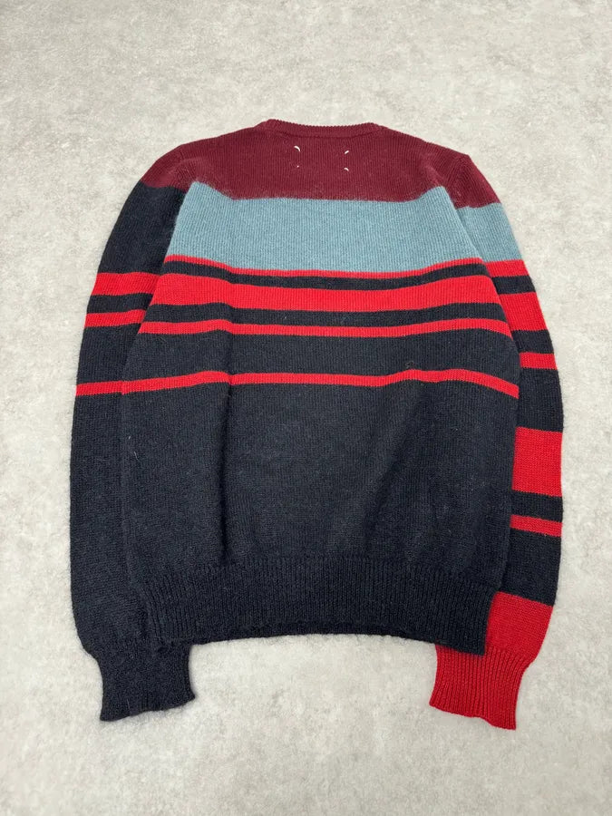 AW2015 Maison Margiela Red & Black Striped Wool Sweater eXfpjXh 6