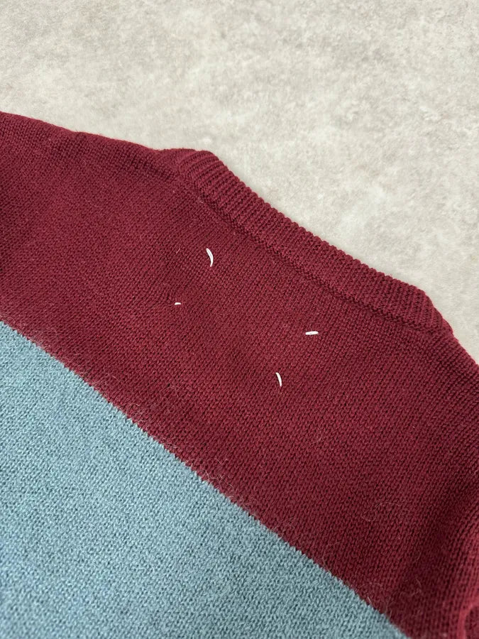 AW2015 Maison Margiela Red & Black Striped Wool Sweater eXfpjXh 7