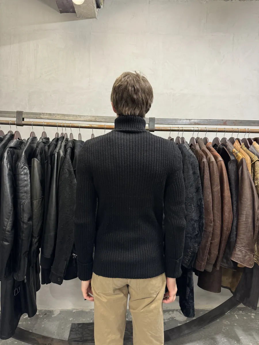 AW2015 Maison Margiela Wool Black & White Turtleneck (S) ymERoBr 2