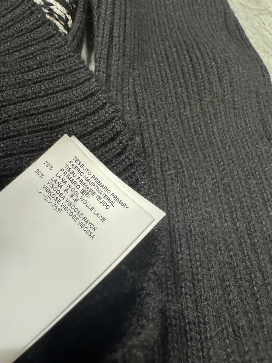 AW2015 Maison Margiela Wool Black & White Turtleneck ymERoBr 7