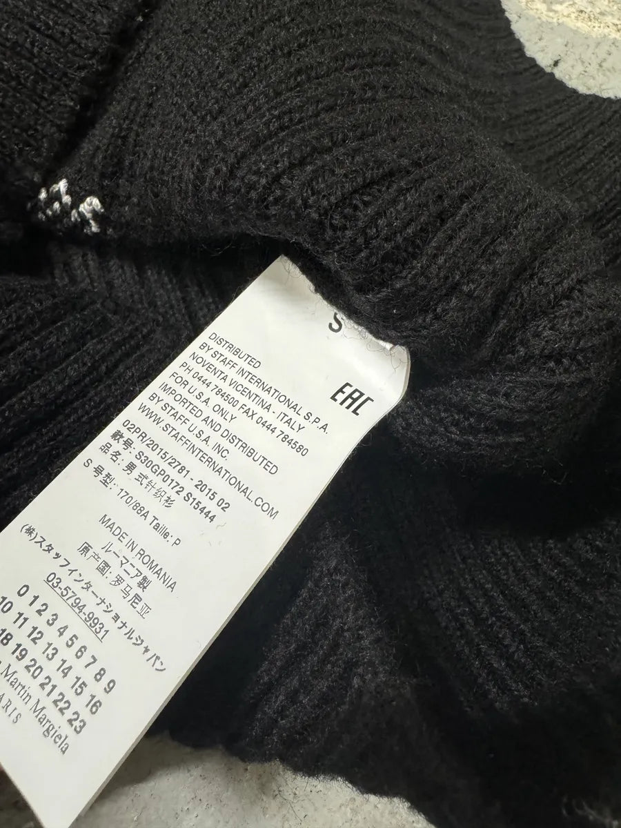 AW2015 Maison Margiela Wool Black & White Turtleneck ymERoBr 8