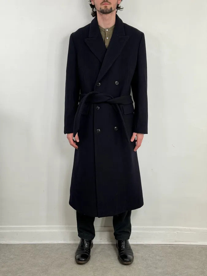 AW2015 Marc Jacobs Navy Classy Trench Coat QDhBumM 1
