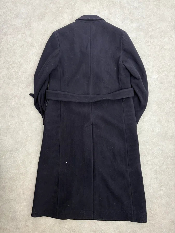 AW2015 Marc Jacobs Navy Classy Trench Coat QDhBumM 4
