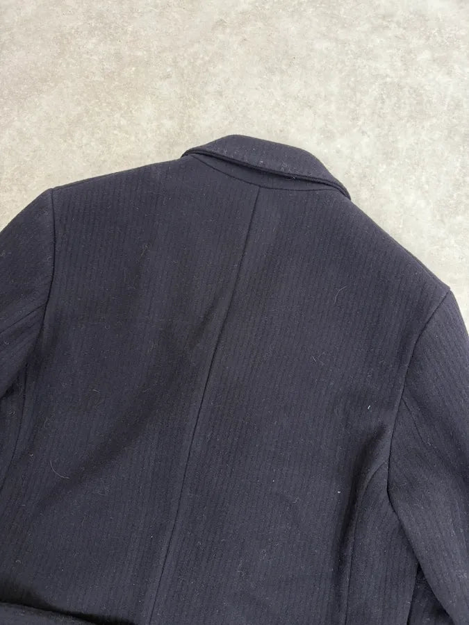 AW2015 Marc Jacobs Navy Classy Trench Coat QDhBumM 5