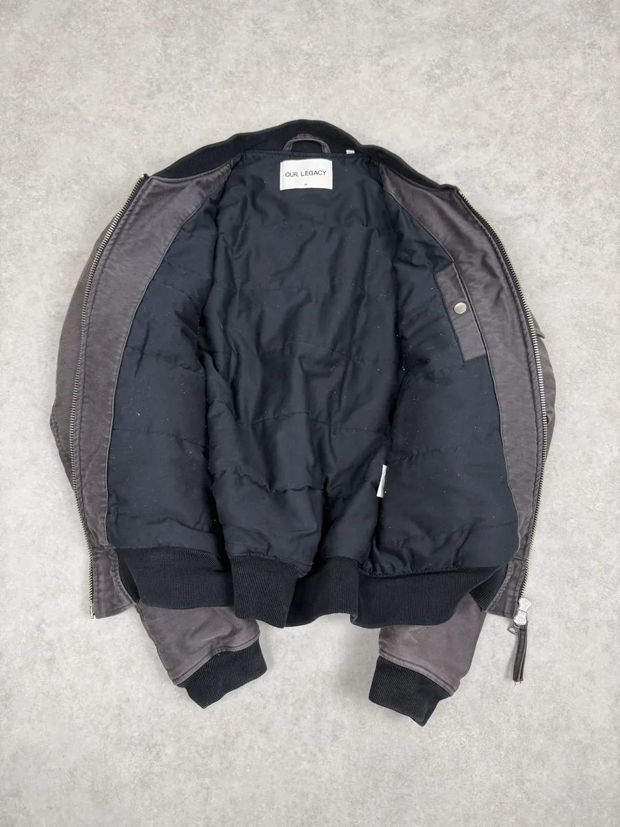 AW2015 Our Legacy Grey Faded Bomber Jacket  TjFdtFf 2