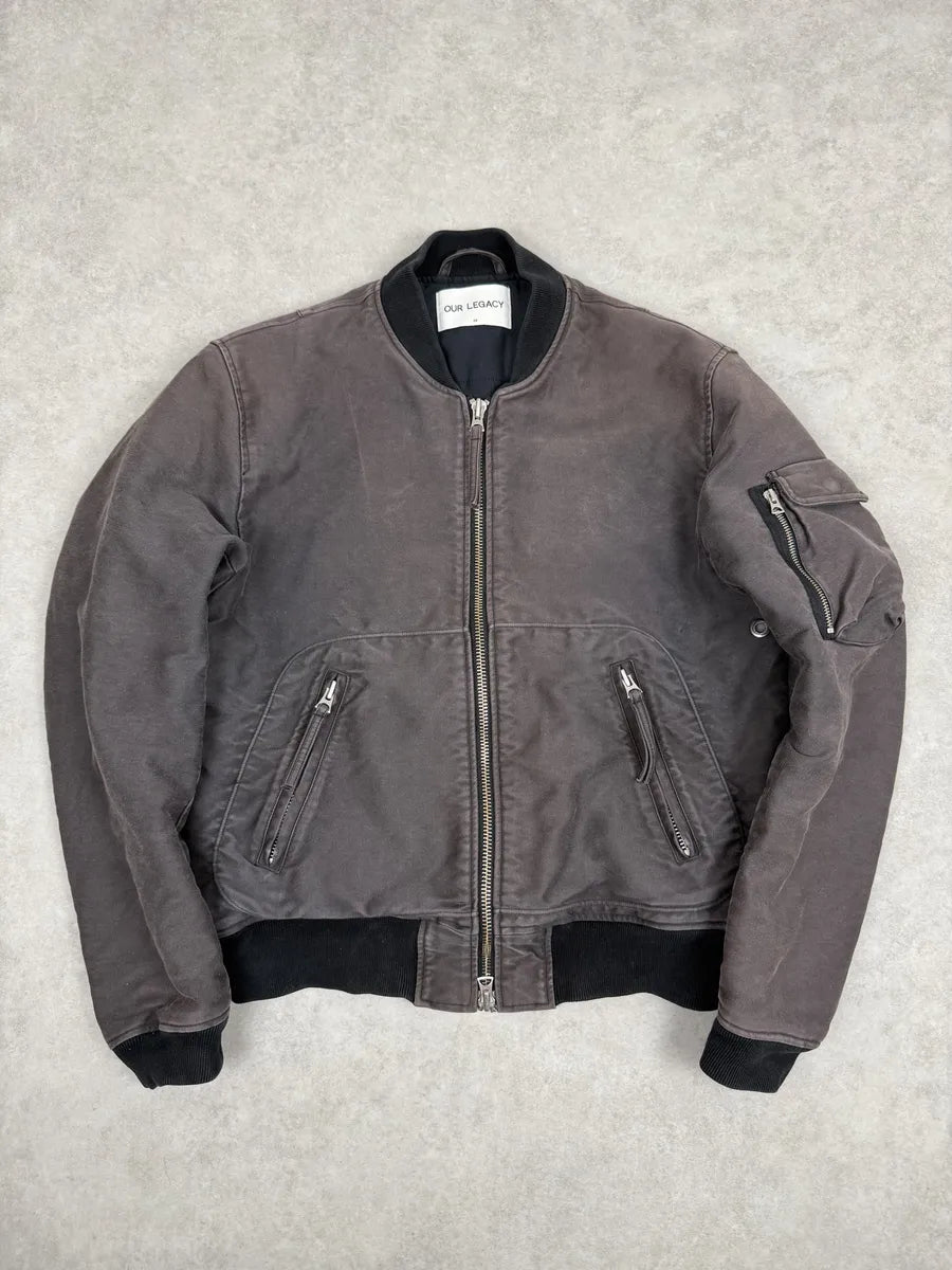 AW2015 Our Legacy Grey Faded Bomber Jacket  TjFdtFf 3