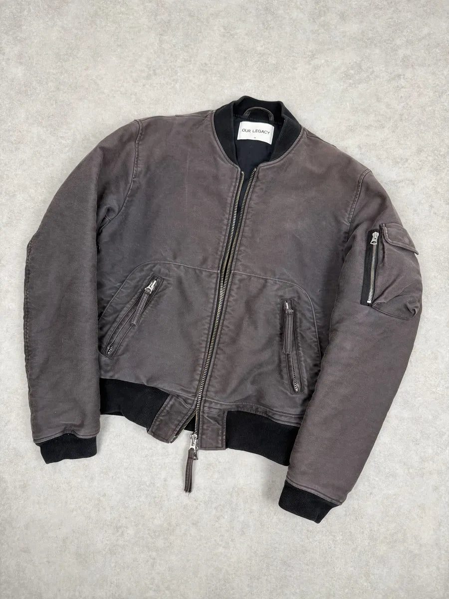 AW2015 Our Legacy Grey Faded Bomber Jacket  TjFdtFf 4