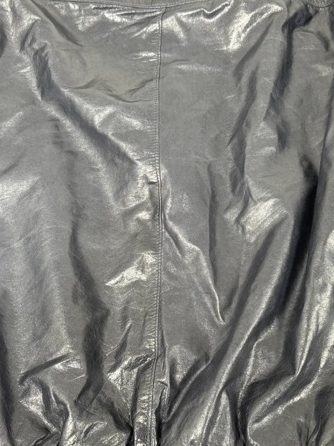 AW2015 Prada Navy Leather Bomber Jacket ybkahAA 8