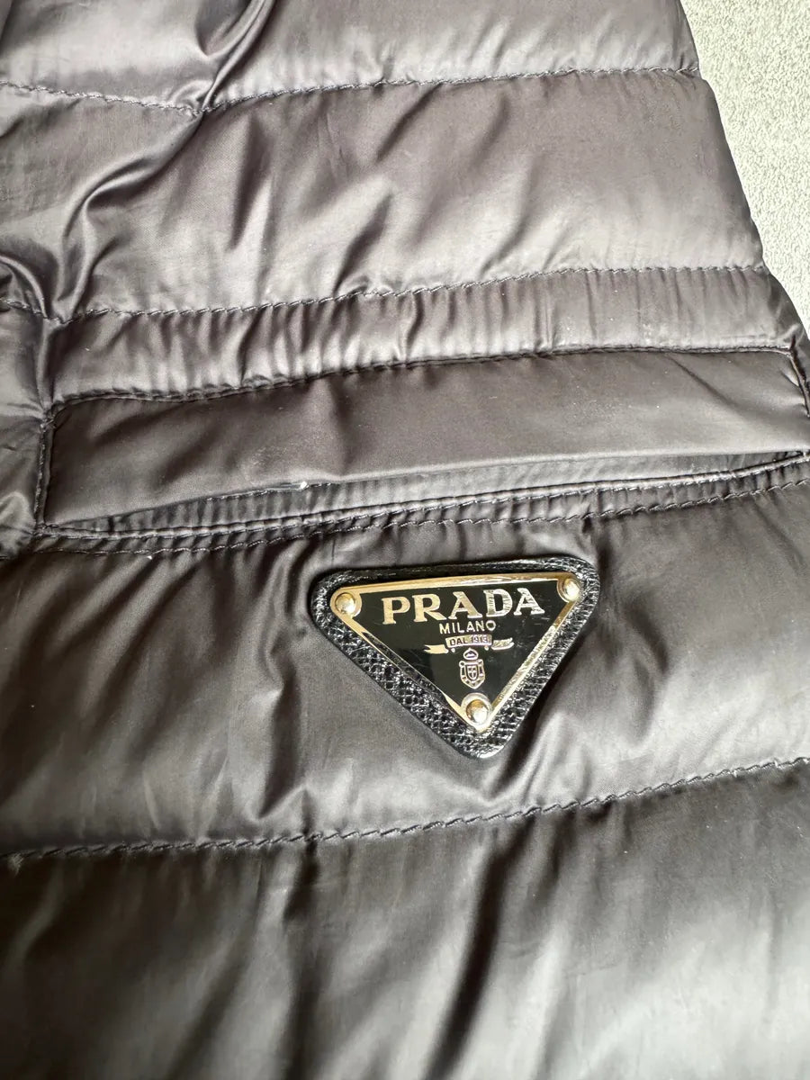 AW2015 Prada Black Minimalist Duffle-Coat Jacket oouJnno 3