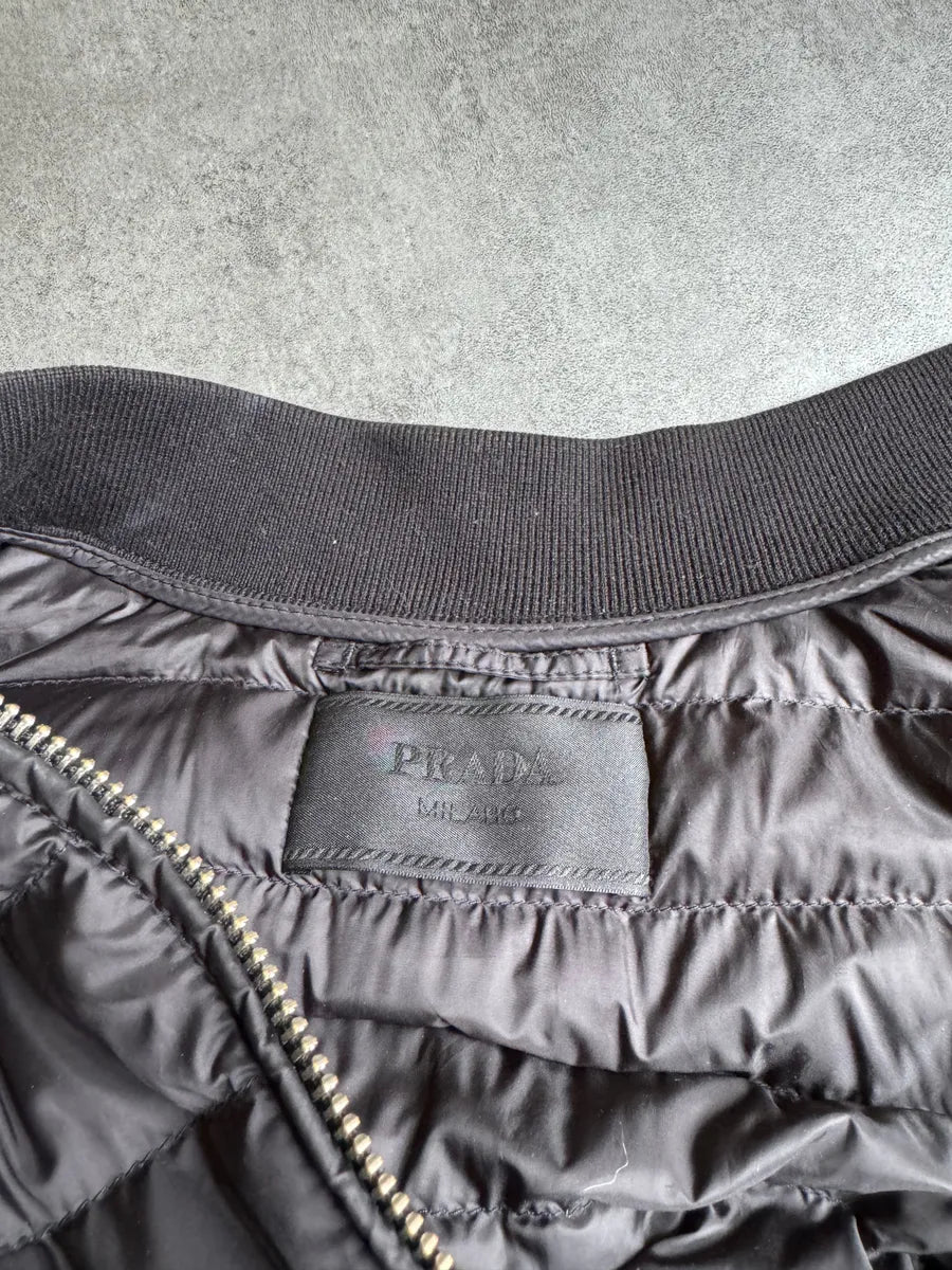 AW2015 Prada Black Minimalist Duffle-Coat Jacket oouJnno 6