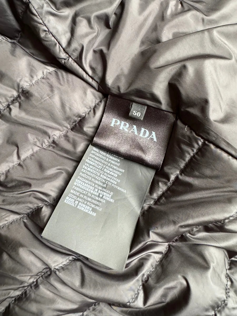 AW2015 Prada Black Minimalist Duffle-Coat Jacket oouJnno 8
