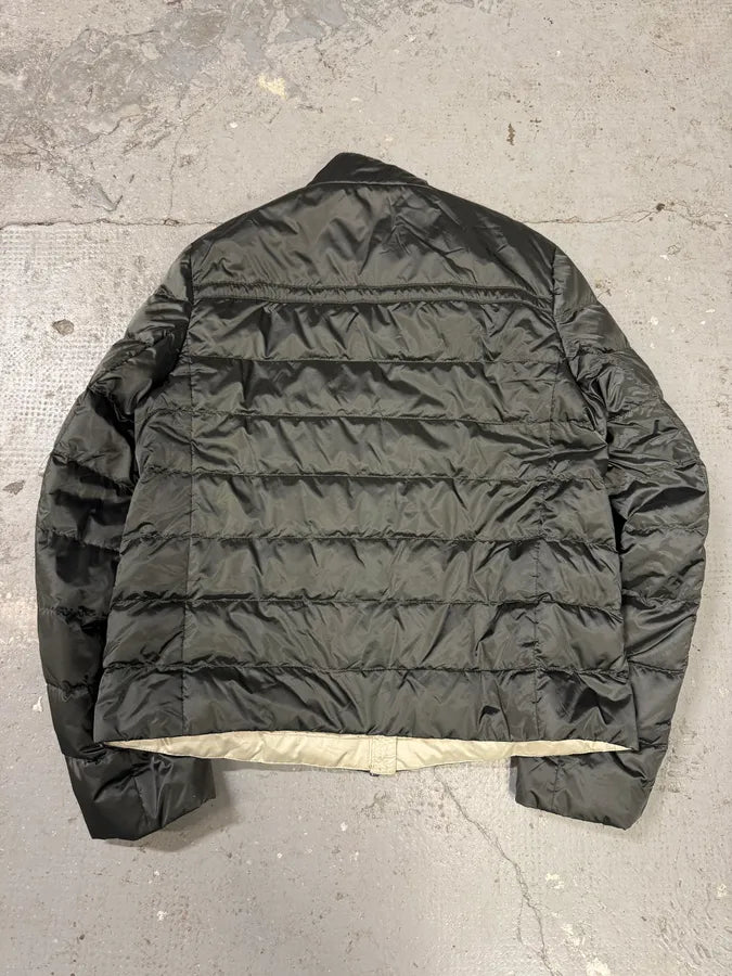 AW2015 Prada Olive Puffer Down Nylon Jacket PavjLkB 4