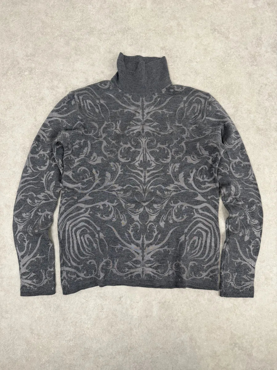 AW2015 Roberto Cavalli Spiritual Grey Turtleneck tNEpjbL 2
