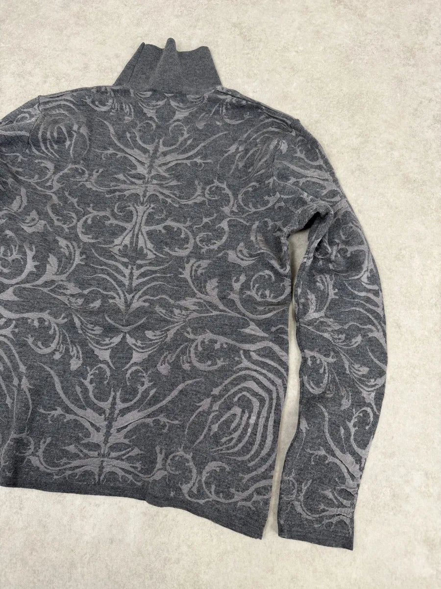 AW2015 Roberto Cavalli Spiritual Grey Turtleneck tNEpjbL 4