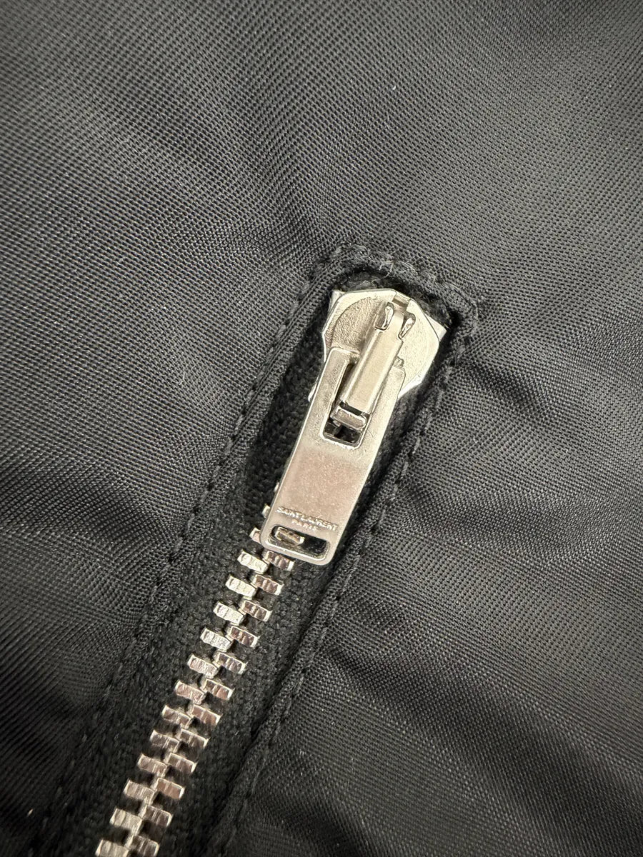 AW2015 Saint Laurent Black Bondage Multi Zip Bomber Jacket by Hedi Slimane SUwkLHn 10