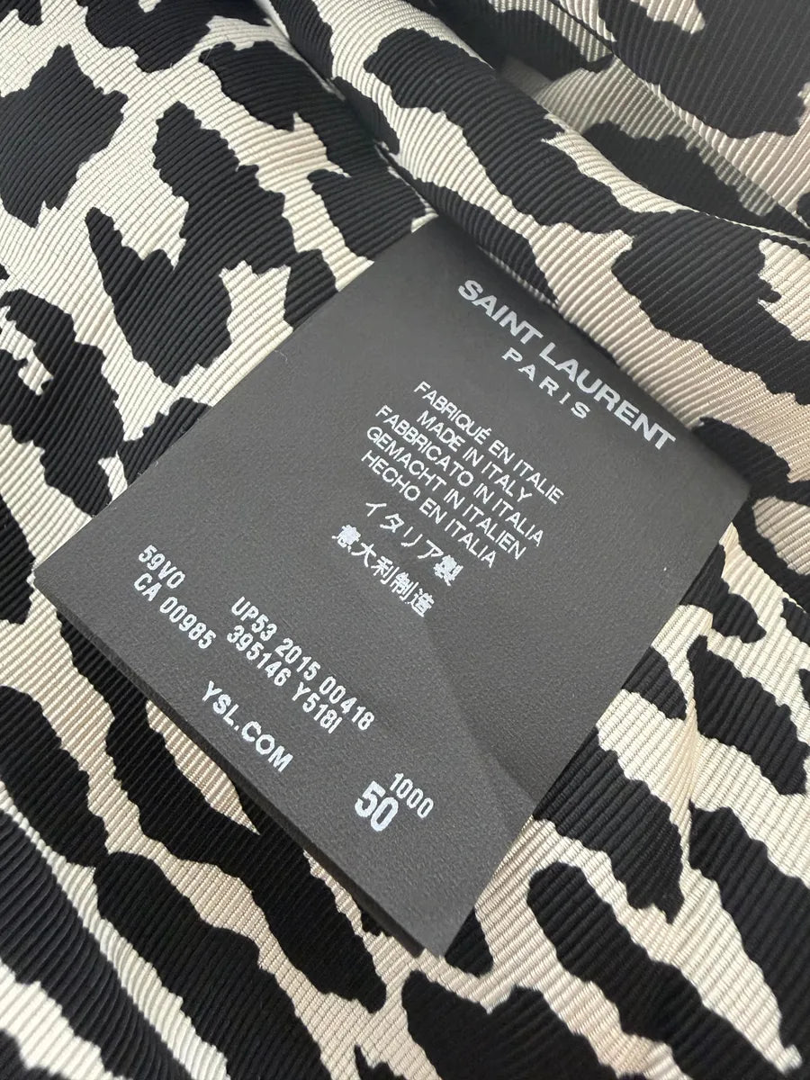 AW2015 Saint Laurent Black Patent Leather Multi Zip Jacket by Hedi Slimane jLchiQo 16