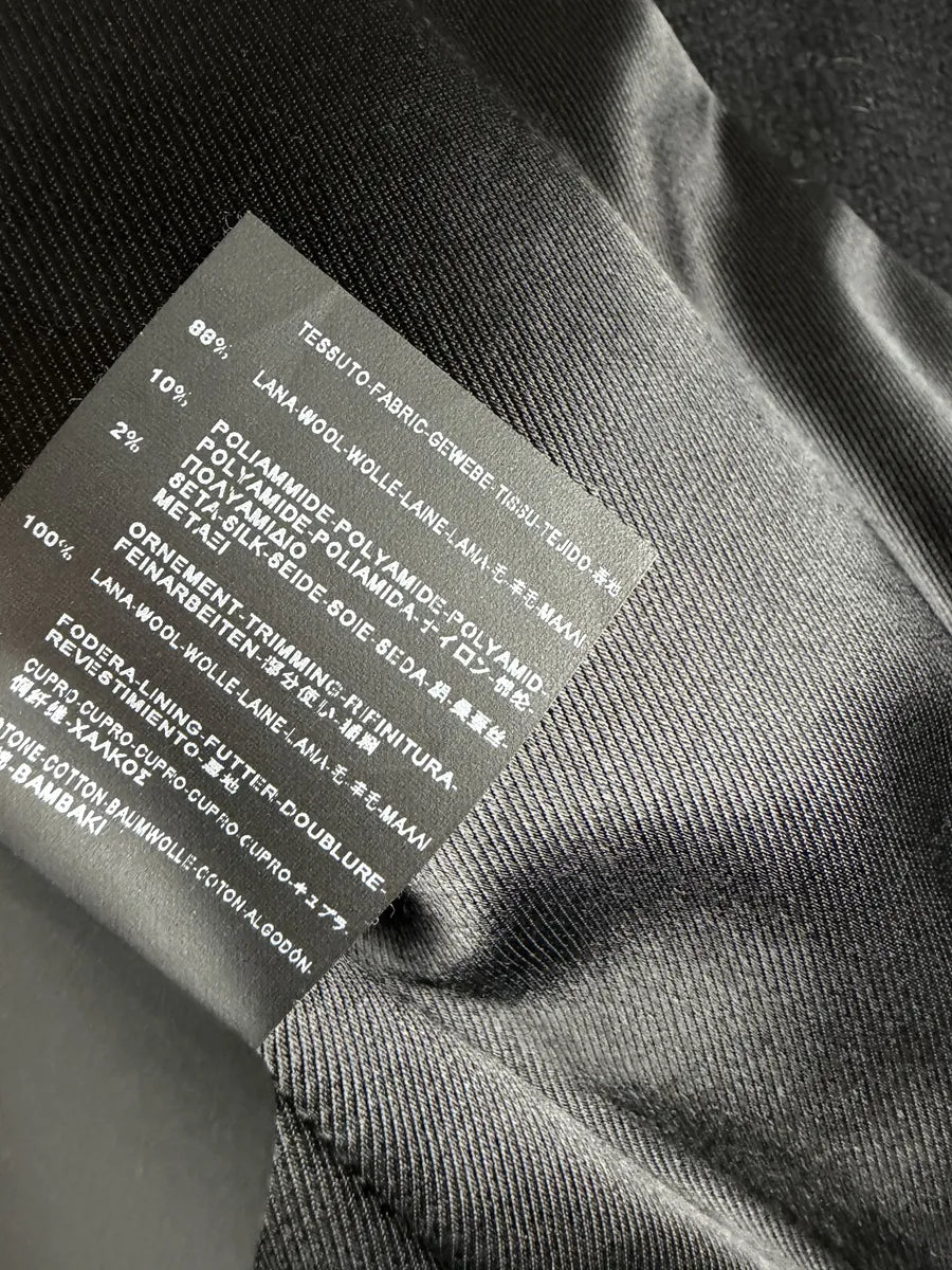 AW2015 Saint Laurent Black Wool Multi Zip Jacket by Hedi Slimane LBtwRgF 13