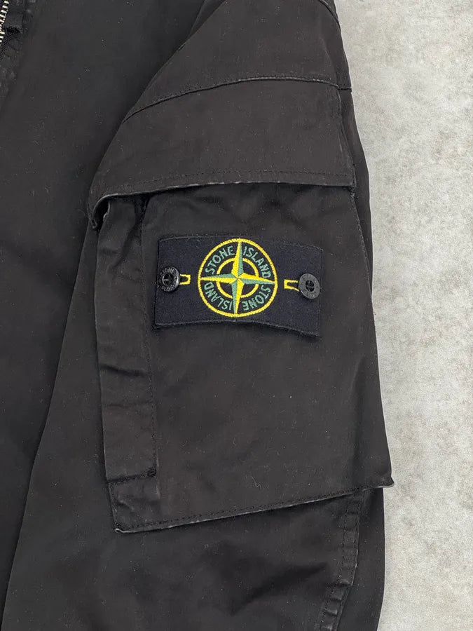 AW2015 Stone Island Black Minimalist Bomber Jacket AEyEErY 8