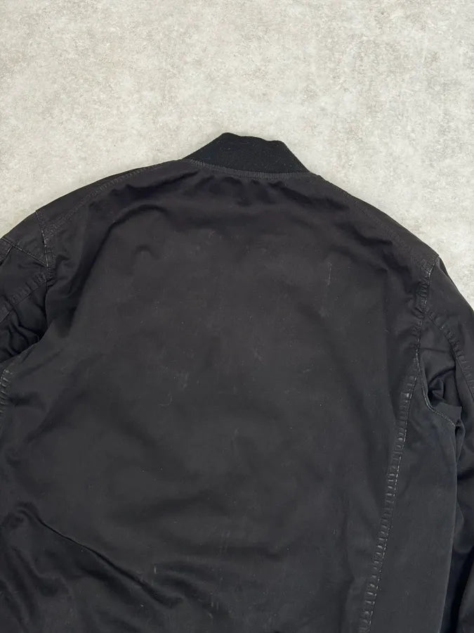 AW2015 Stone Island Black Minimalist Bomber Jacket AEyEErY 6