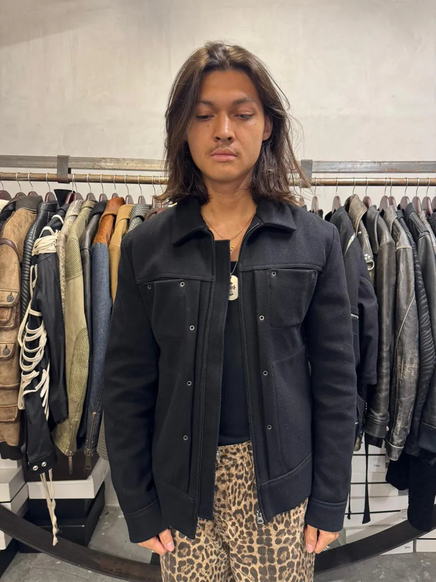 AW2016 Acne Studios Black Minimalist Wool Jacket rIgabnl 2