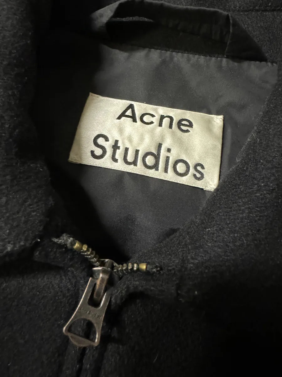 AW2016 Acne Studios Black Minimalist Wool Jacket rIgabnl 8